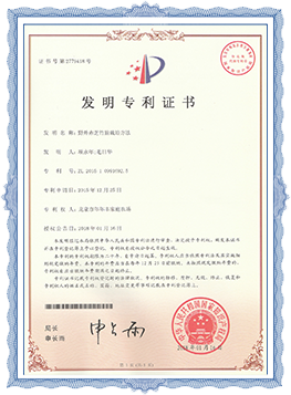 济南发明专利证书